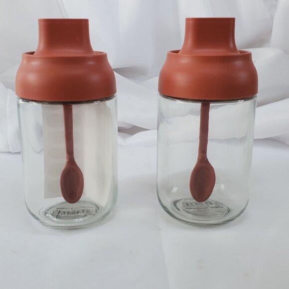Other - Glass Spice Jars Seasonning Condiment Jar With Lids Spoon label Overnight Oats